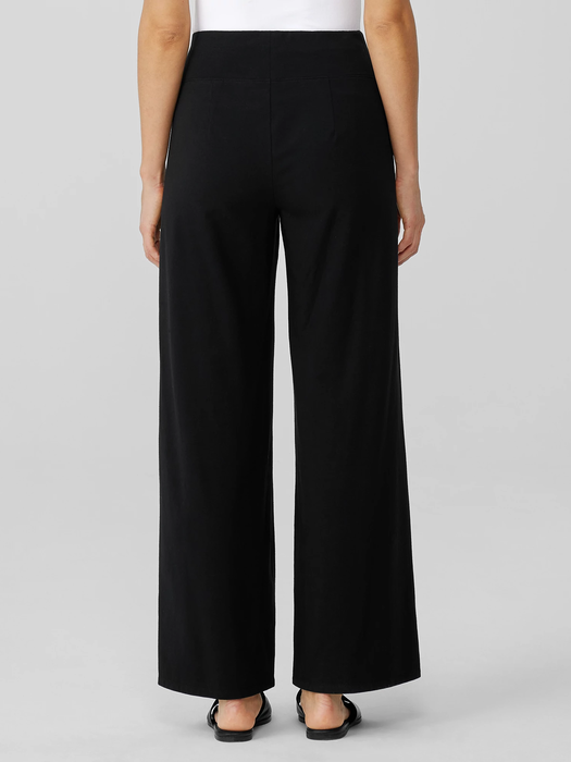 Traceable Organic Cotton Jersey Wide-Leg Pant | EILEEN FISHER