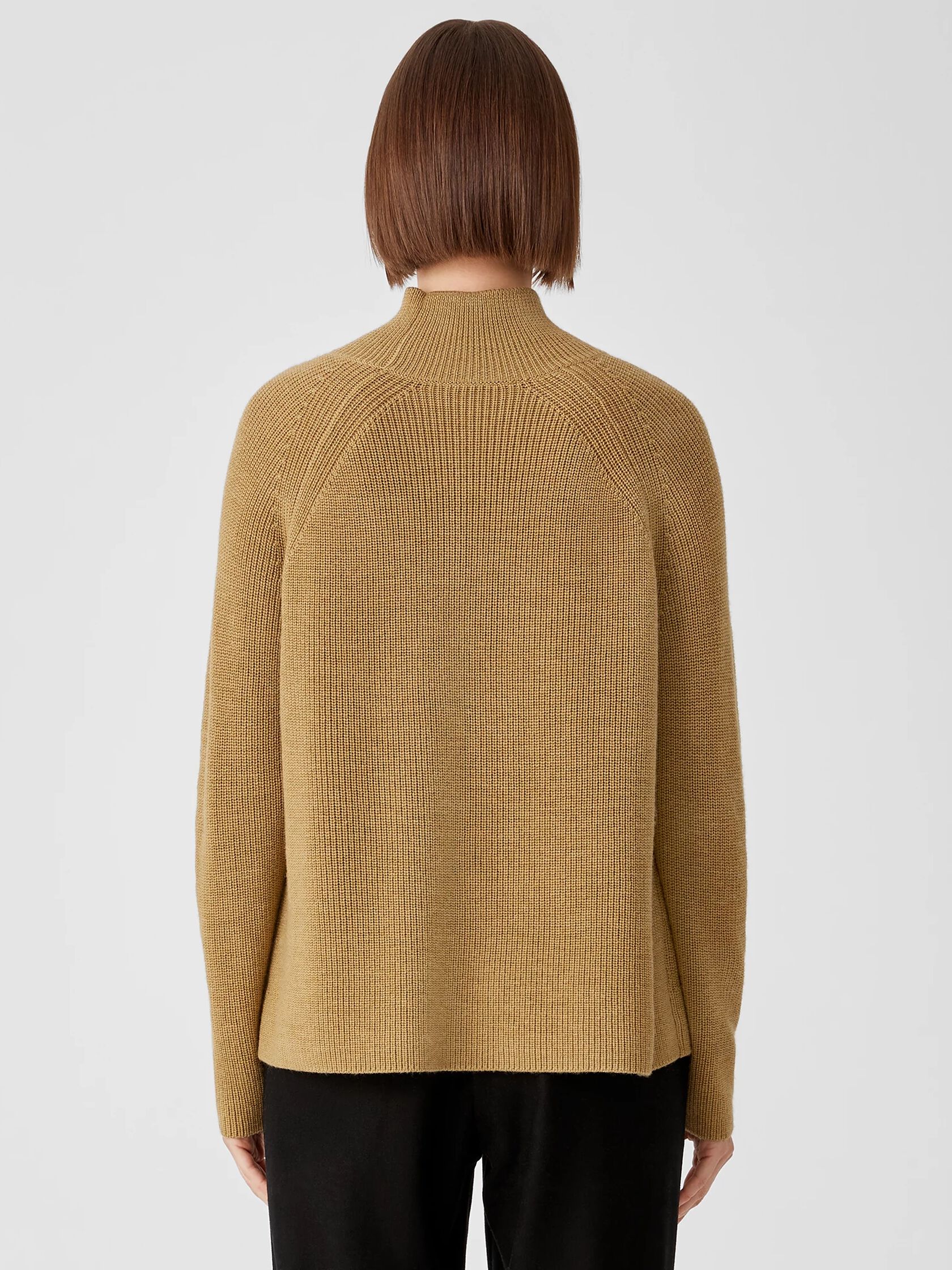 Merino Turtleneck Top in Responsible Wool