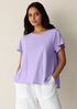 Organic Cotton Slubby Jersey Crew Neck Tee