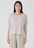 Organic Linen Cotton Jewel Neck Box-Top