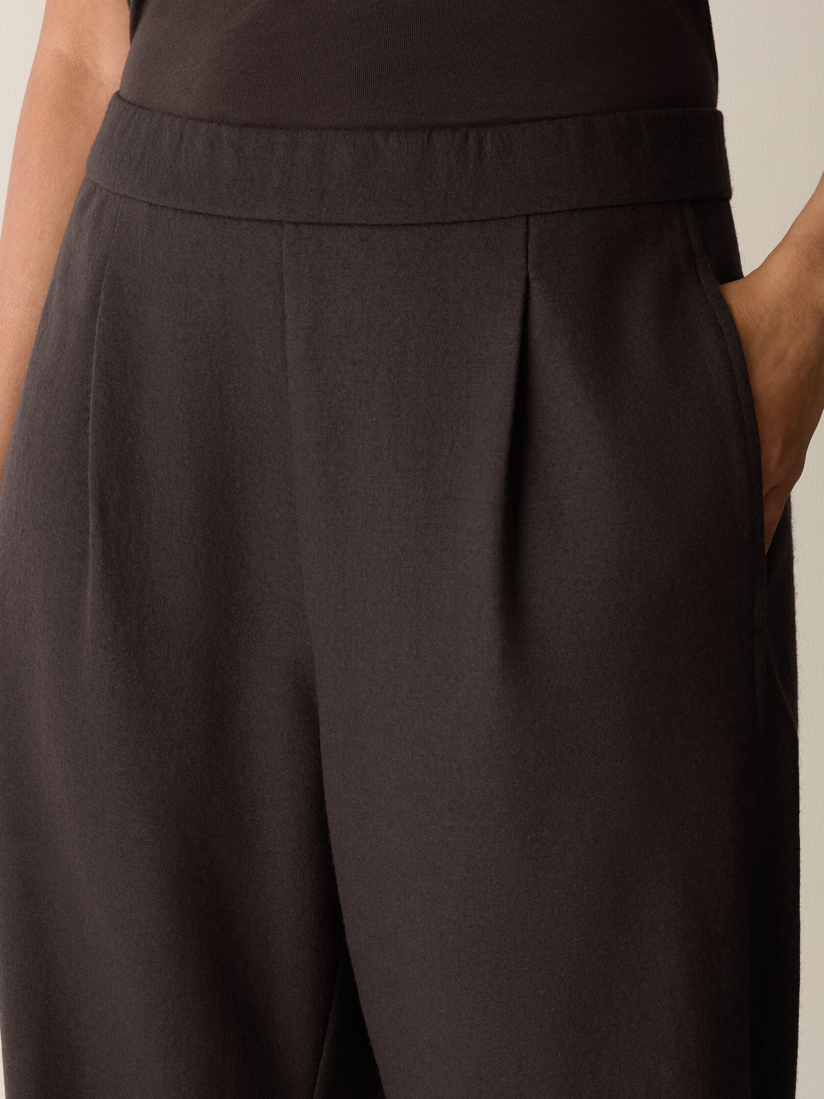 Felted Wool Jersey Lantern Pant in Regenerative Wool