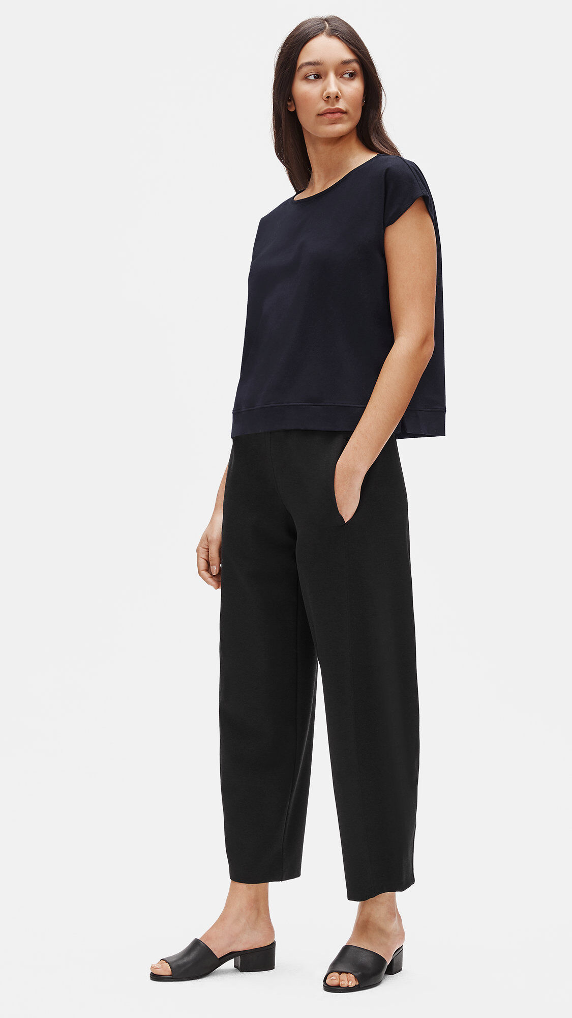 Traceable Organic Cotton Stretch Ballet Neck Tee