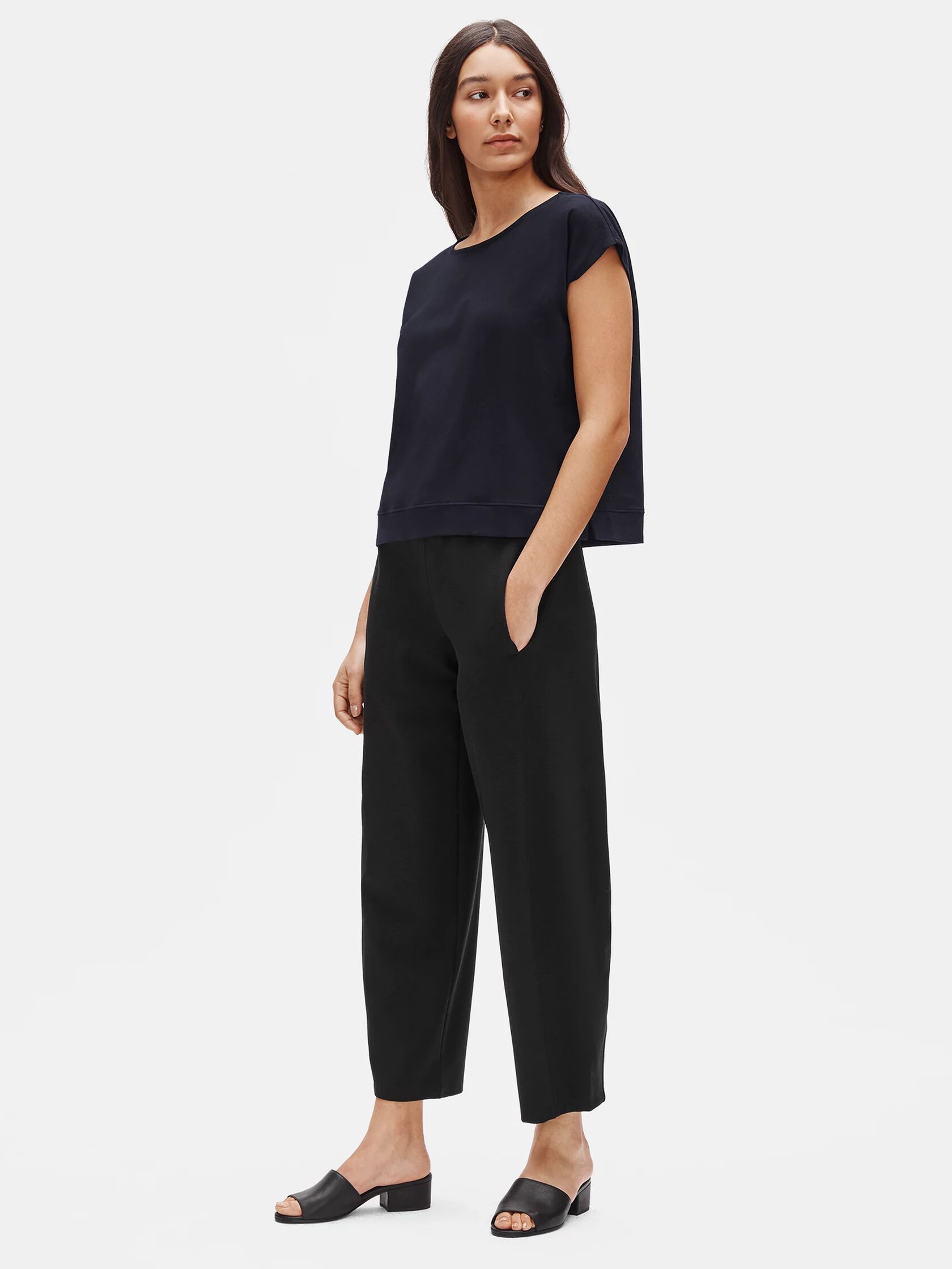 Traceable Organic Cotton Stretch Ballet Neck Tee