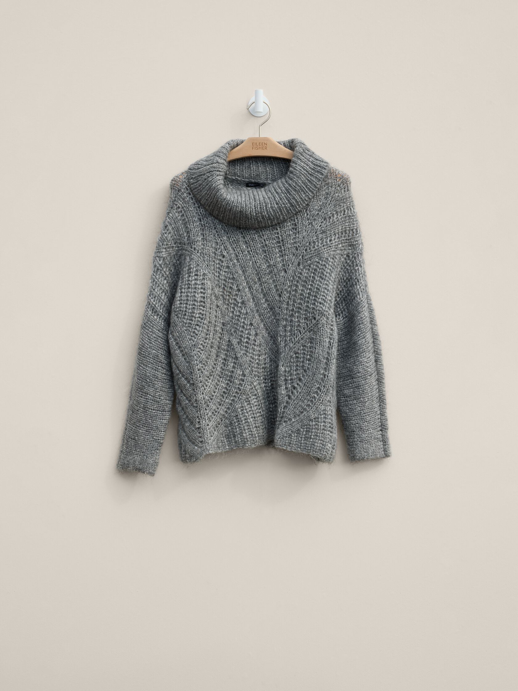 Renew Airy Mohair Variegated Rib Pullover, M