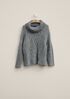 Renew Airy Mohair Variegated Rib Pullover, M