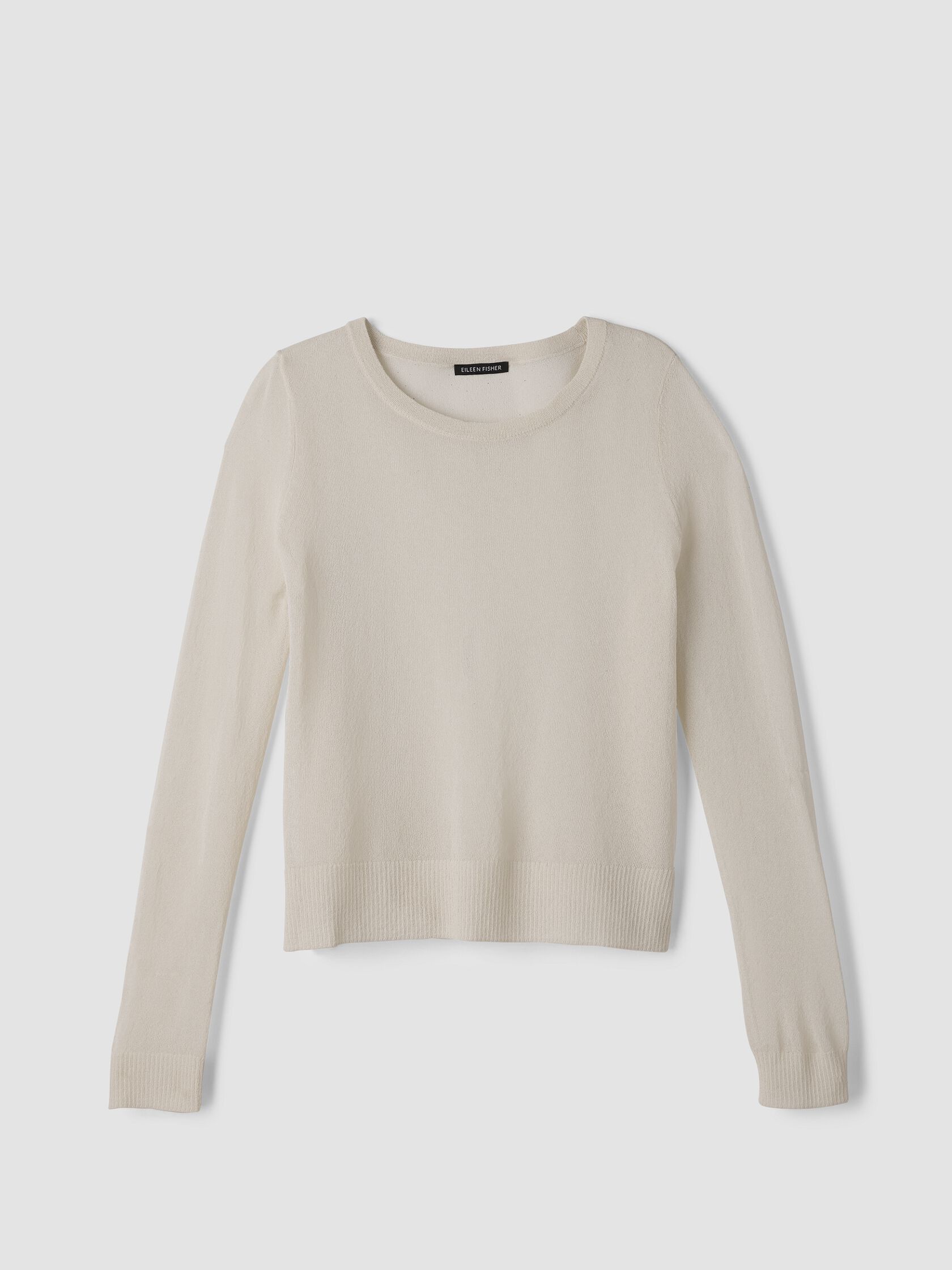 Gossamer Viscose Wedge Crew Neck Top