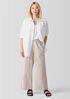 Washed Organic Cotton Poplin Wide-Leg Pant