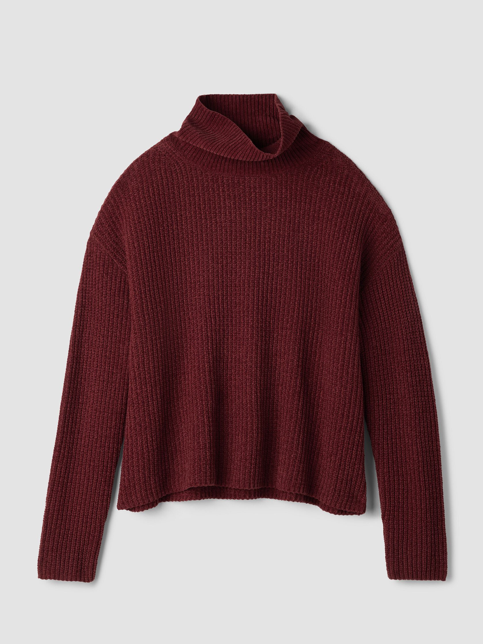 Organic Cotton Chenille Turtleneck Top