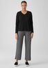 Organic Pima Cotton Jersey V-Neck Top