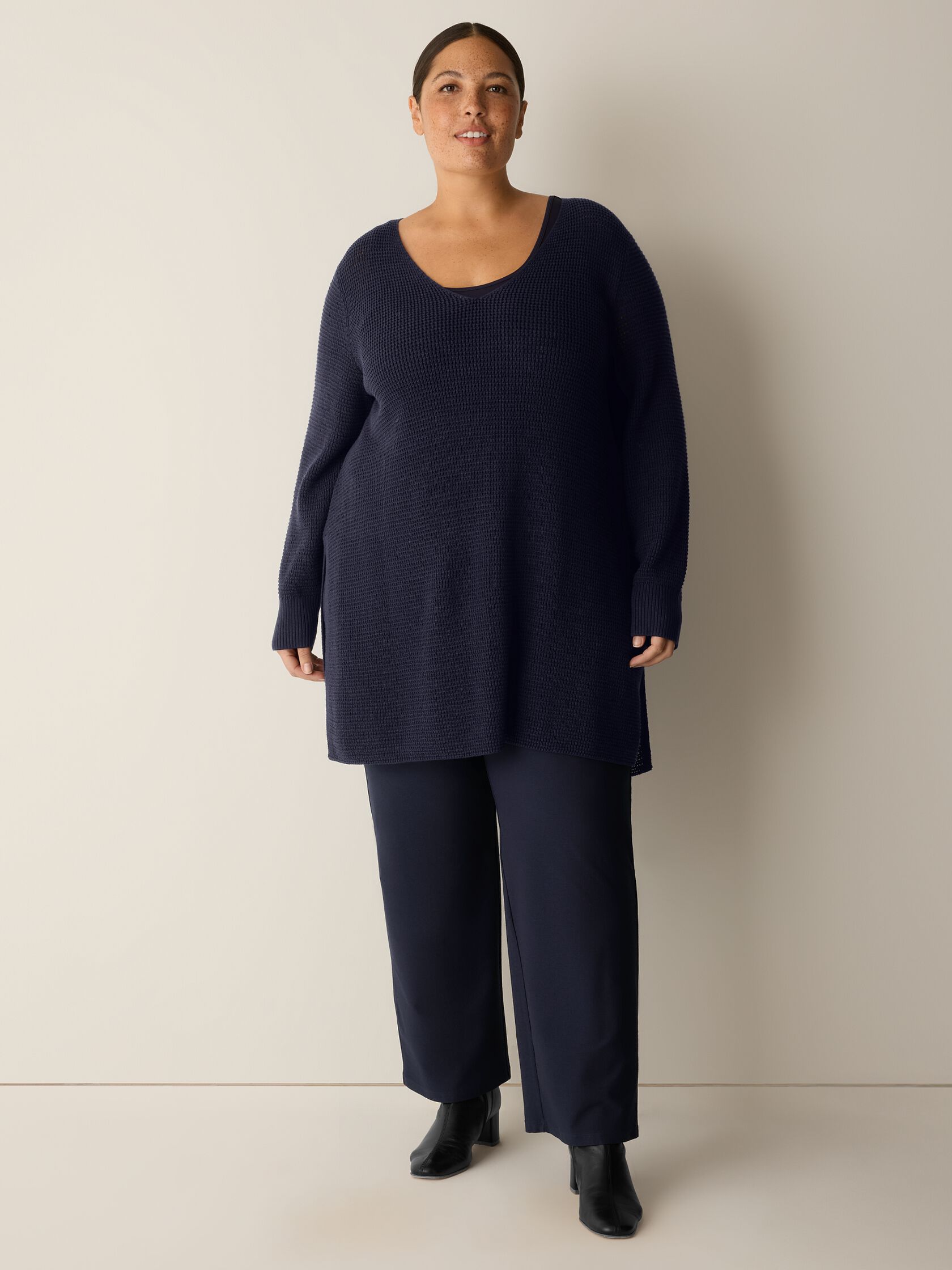 Washable Stretch Crepe Kick Pant