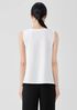 Stretch Jersey Knit V-Neck Tank