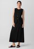Washable Stretch Crepe Long Vest