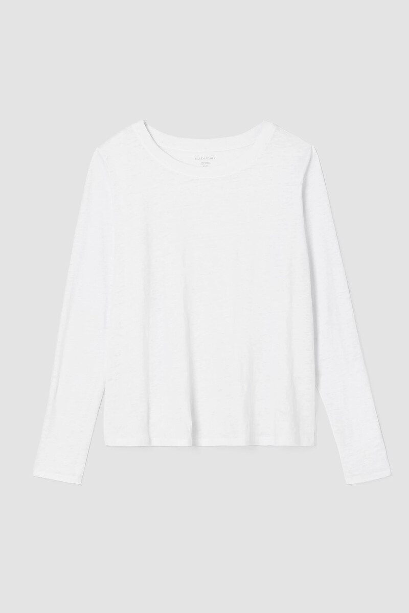 Organic Linen Jersey Crew Neck Top Organic Linen Jersey Crew Neck Top