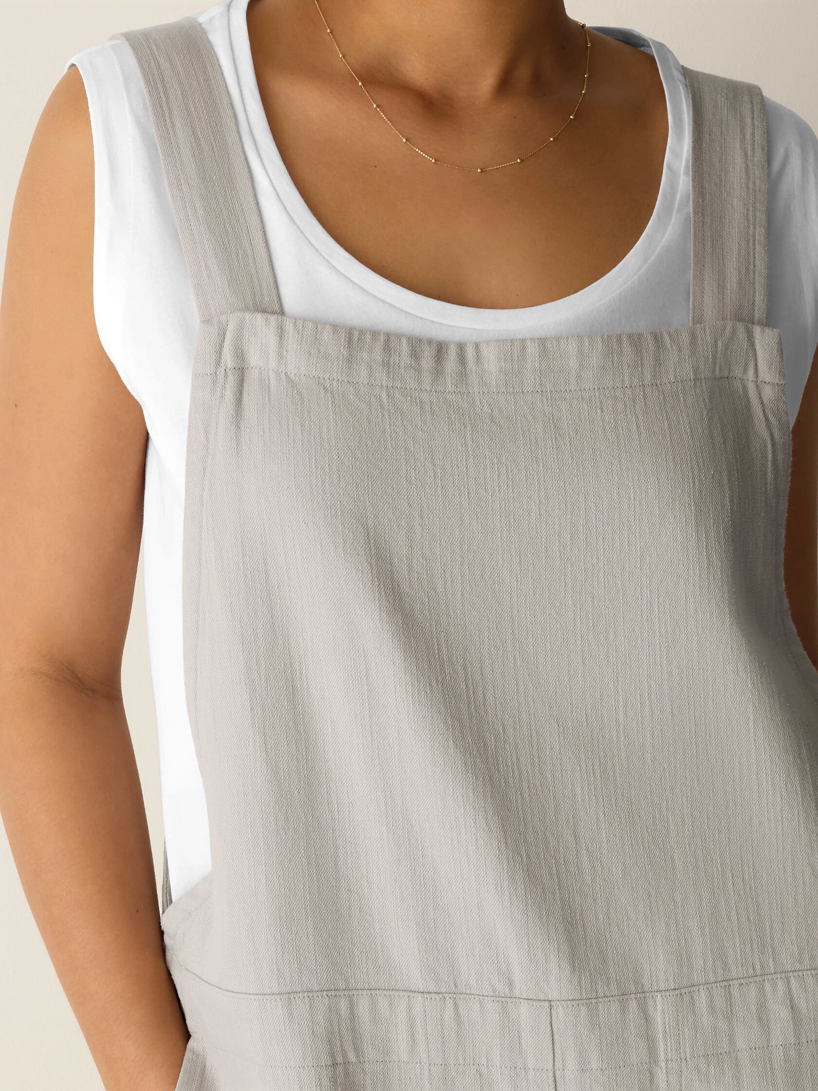 Slubby Organic Cotton Linen Overalls