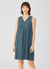 Silk Georgette Crepe Pleated Dress