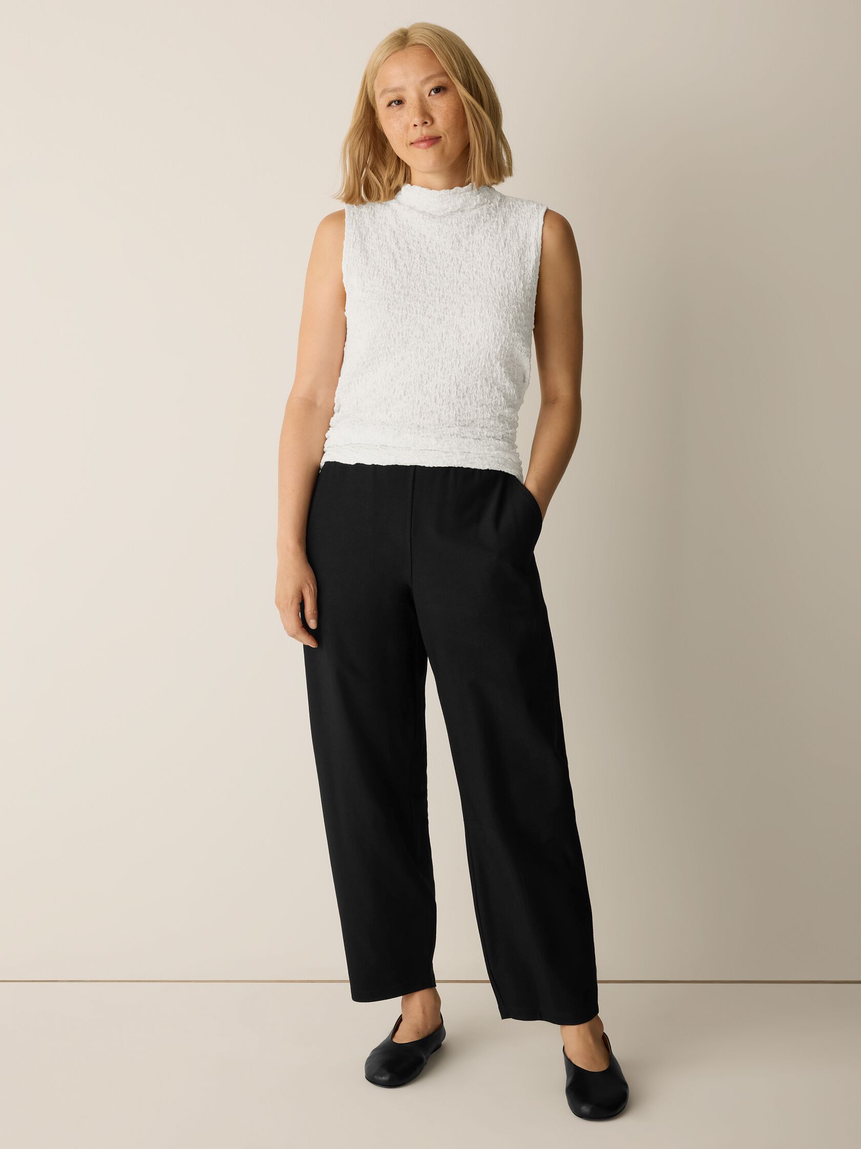 Washable Stretch Crepe Arch Pant