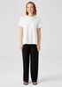 Organic Pima Cotton Interlock Mock Neck Tee
