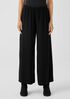 Silk Georgette Crepe Wide-Leg Pant