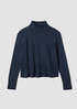 Merino Jersey Turtleneck Top in Regenerative Wool