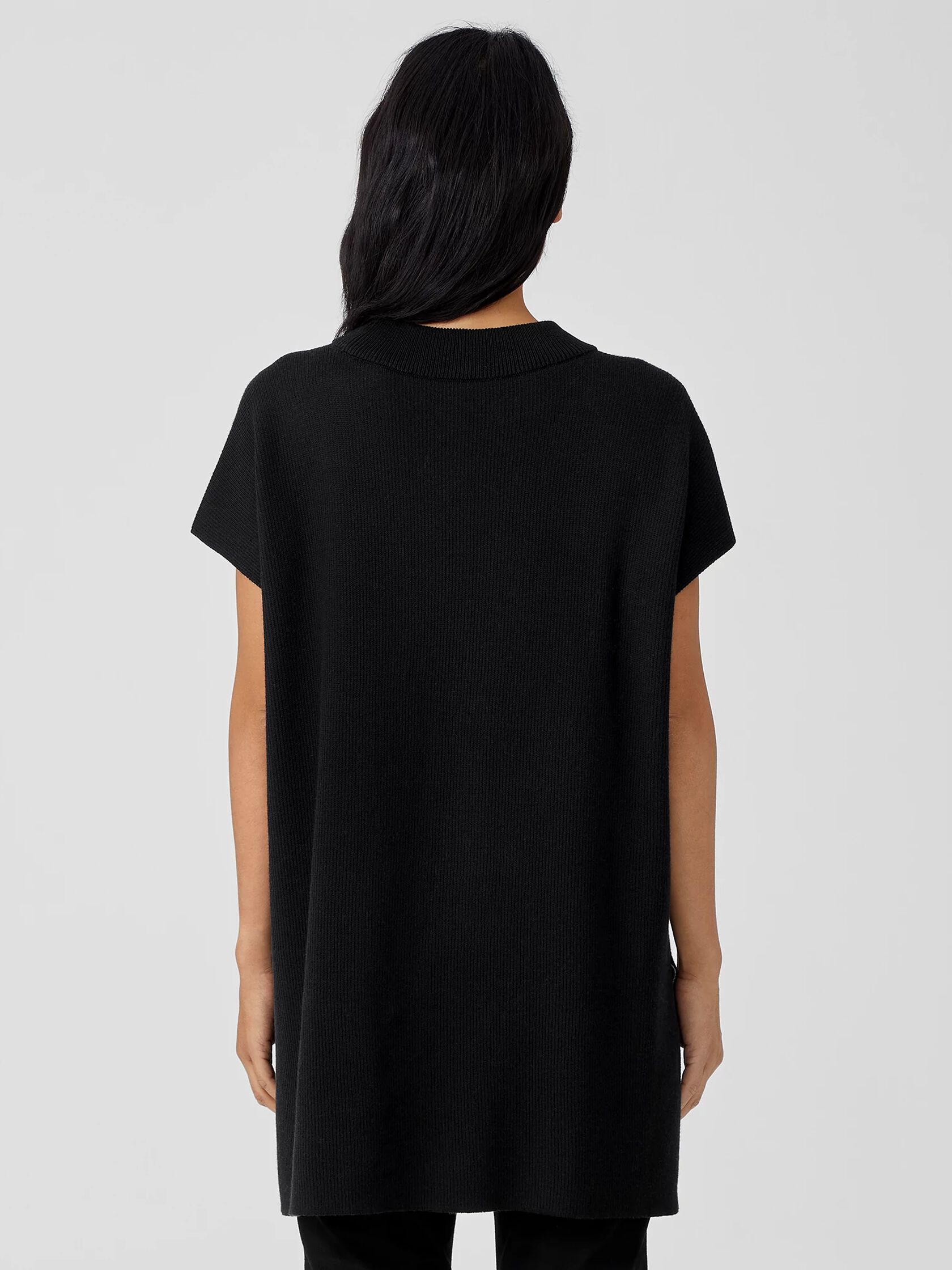 Peruvian Organic Cotton Blend Mock Neck Top