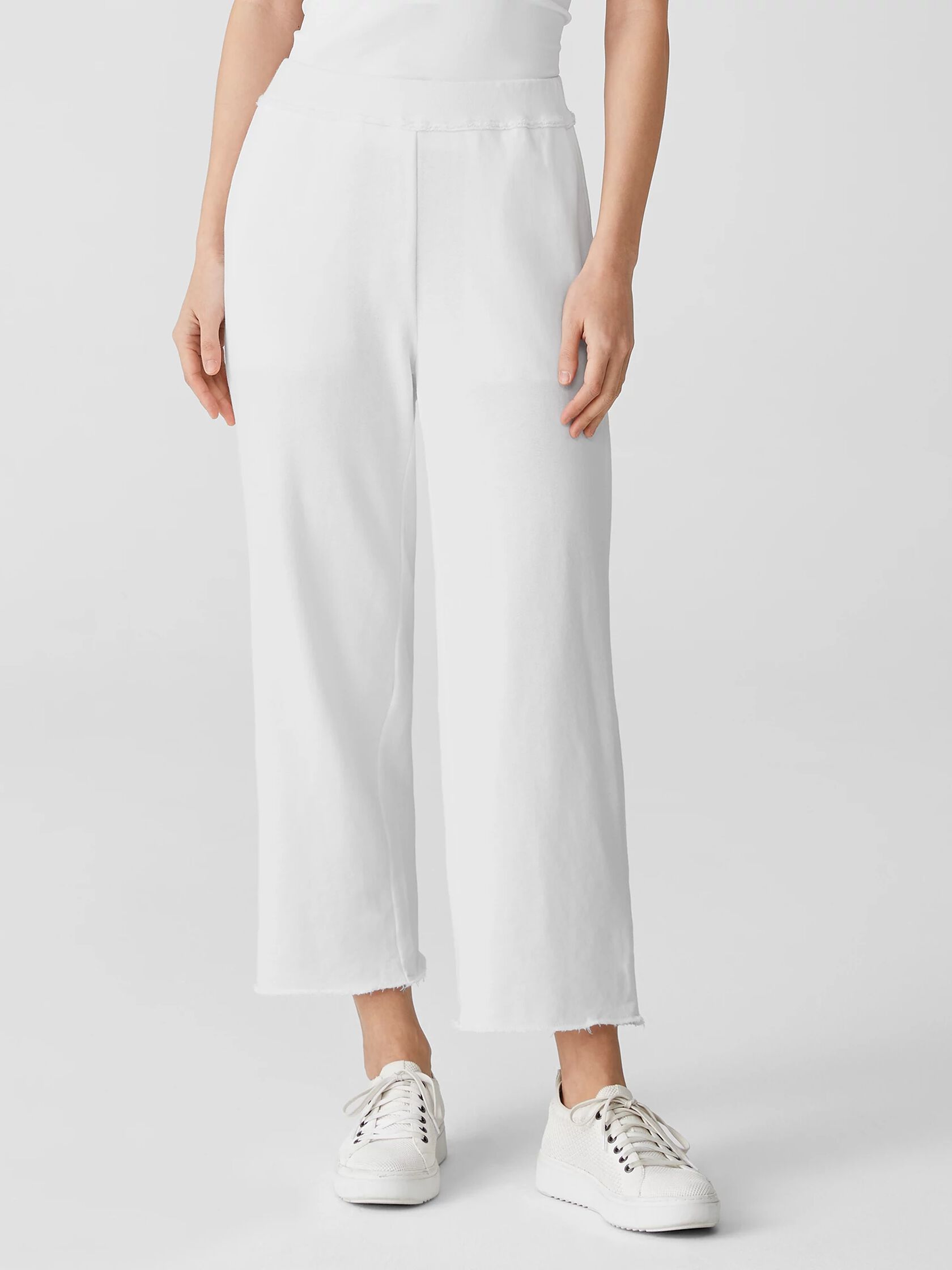 Lightweight Organic Cotton Terry Straight Pant