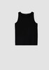 Stretch Jersey Knit Jewel Neck Tank