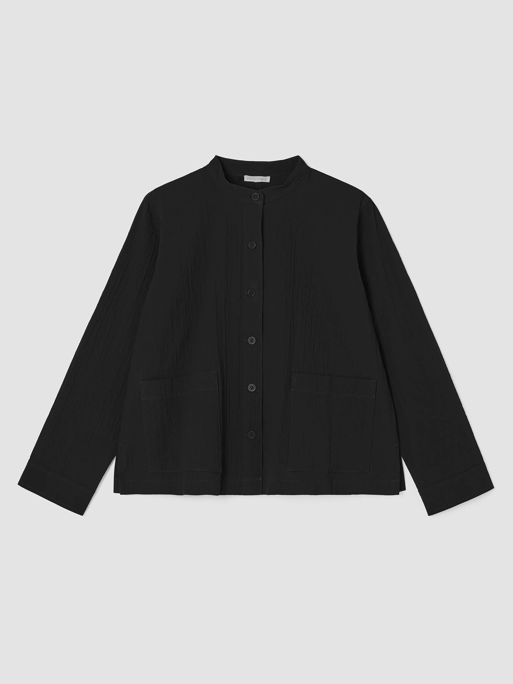 Organic Cotton Pucker Shirt Jacket