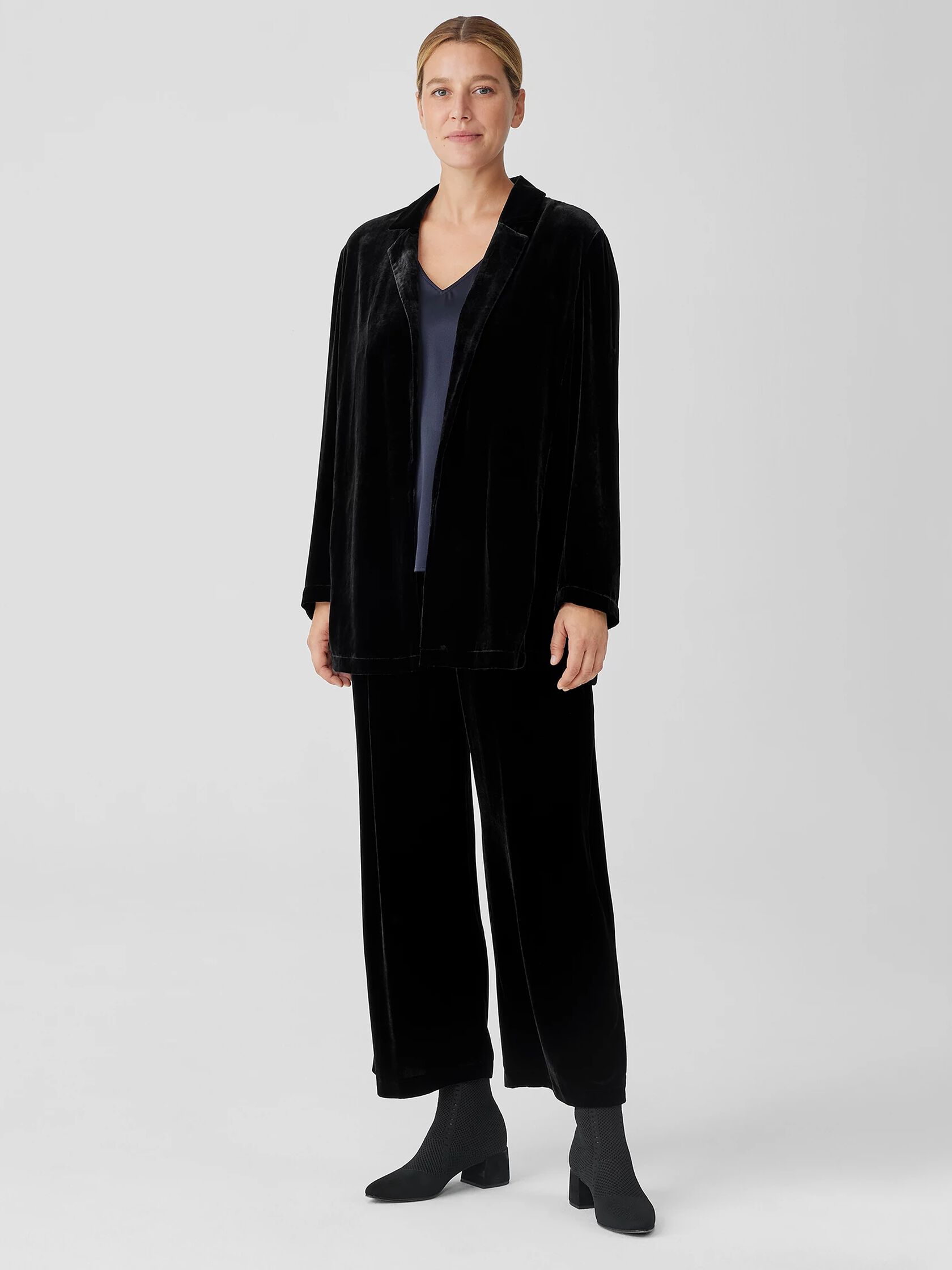Velvet Long Blazer