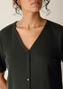Ribbed Knit V-Neck Top