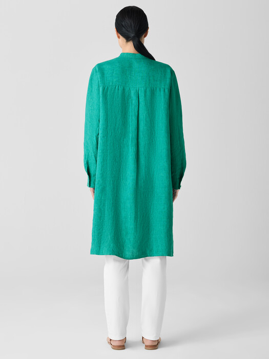 Washed Organic Linen Délavé Shirtdress