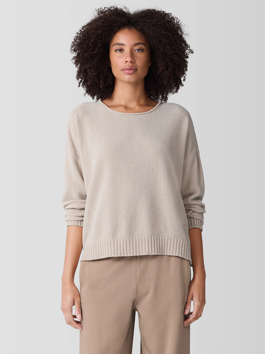 Picture of Relaxed Knit Crew Neck Top - Women's