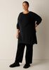 Superfine Merino Crew Neck Long Top in Regenerative Wool