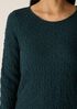 Bubble Jacquard Round Neck Top