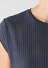 Textured Stretch Rib Round Neck Dress