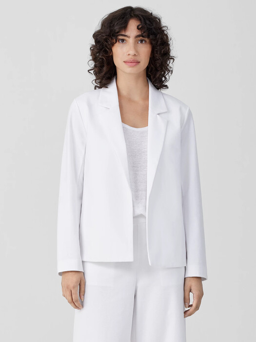 Cotton Blend Ponte Blazer