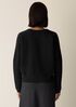 Fine Felted Wool Crew Neck Short Top in Regenerative Wool