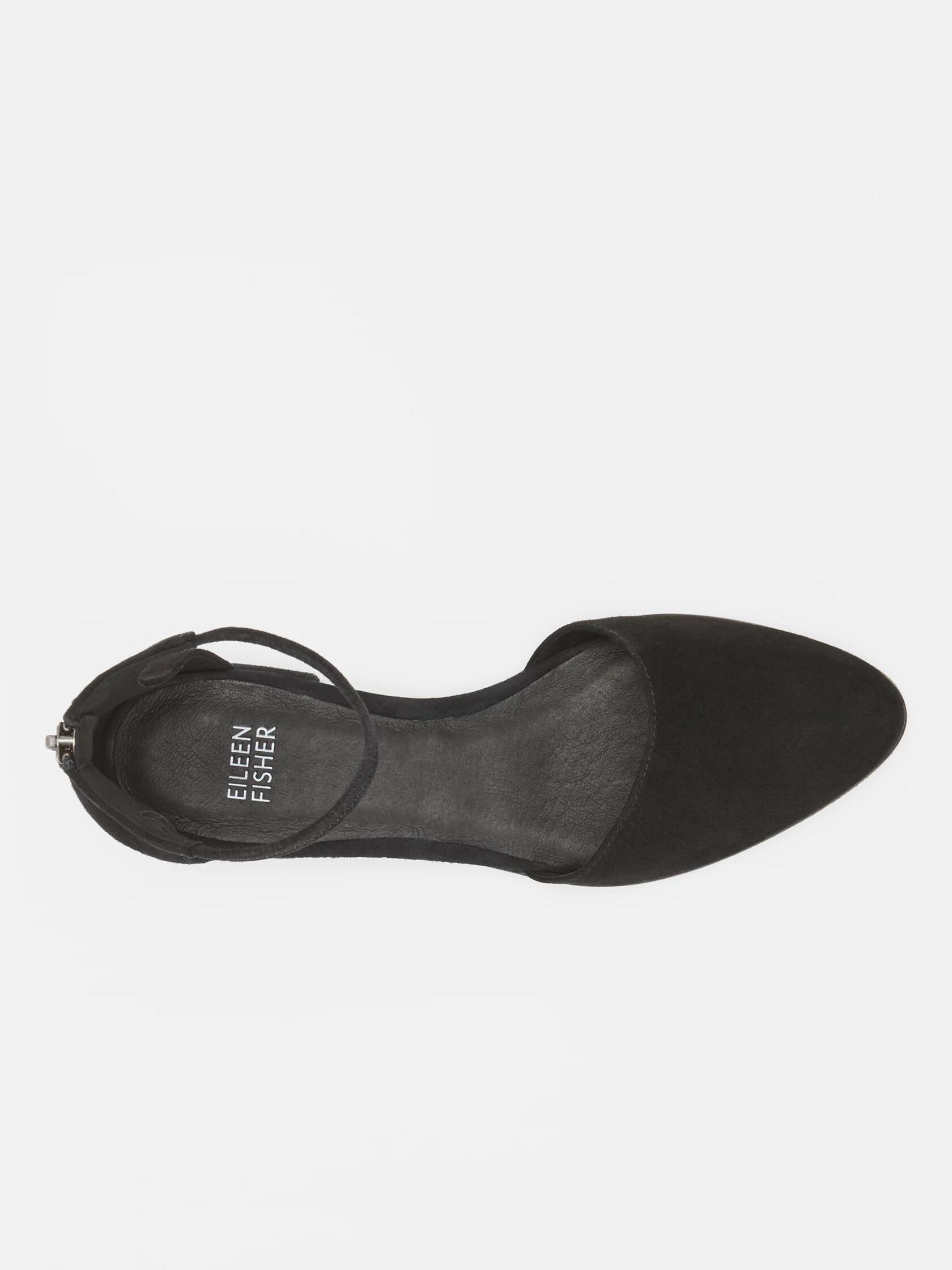Hutton Suede Ankle Strap Flat