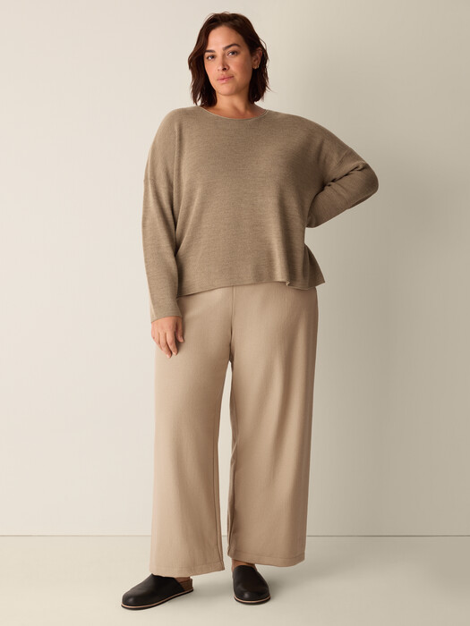 Merino Crew Neck Top in Regenerative Wool