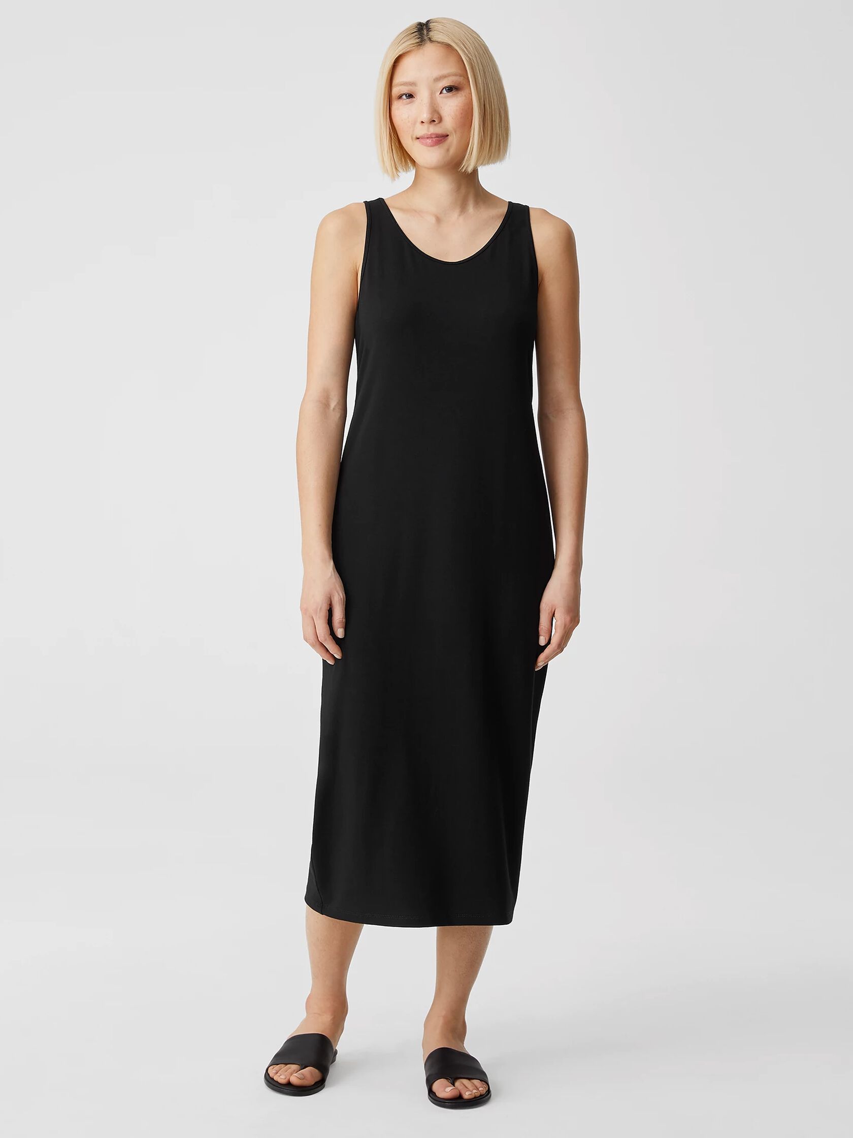 System Viscose Jersey Tank Dress | EILEEN FISHER