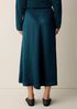 Textured Satin Half-Circle Skirt