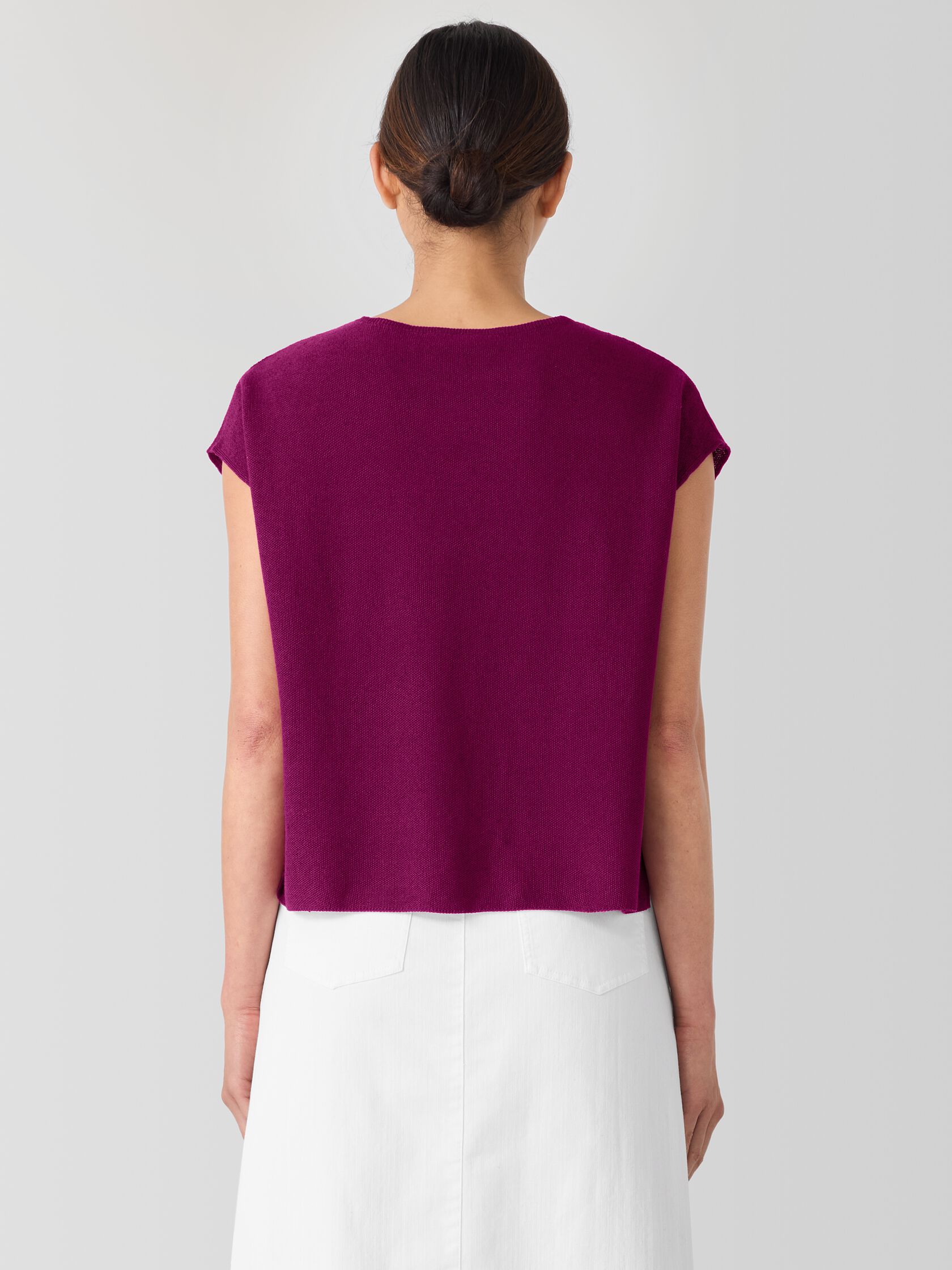Organic Linen Cotton Square Top