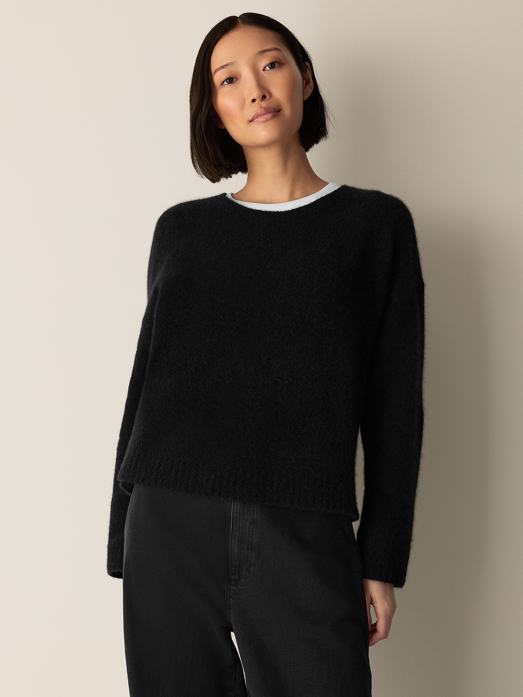 Cashmere Silk Bliss Crew Neck Top