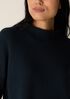 Peruvian Cotton Blend Funnel Neck Top