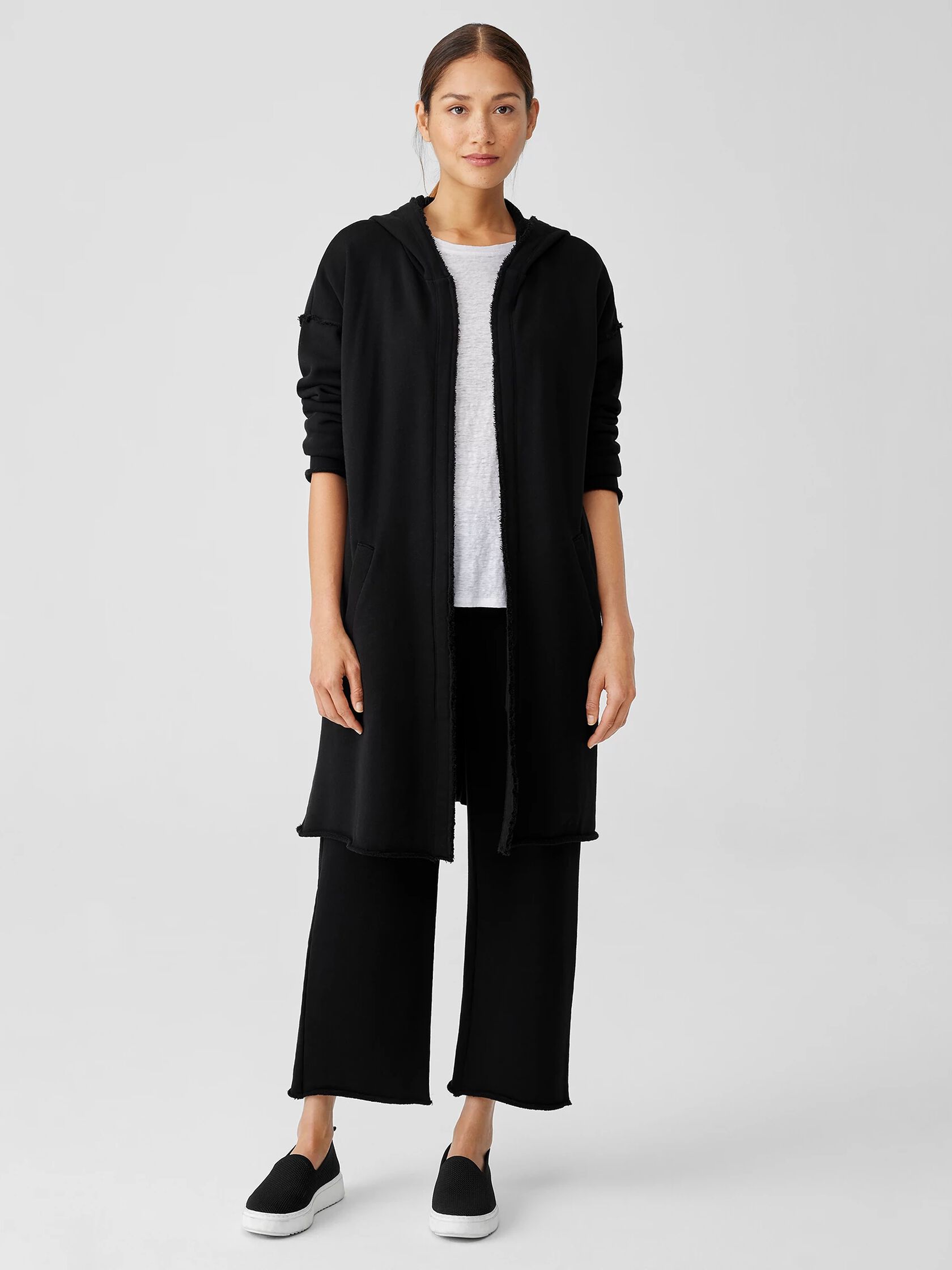Organic Cotton French Terry Long Jacket