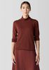 Fine Merino Turtleneck Top in Regenerative Wool