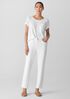 Garment-Dyed Organic Cotton Denim Slim Jean