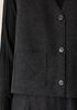 Lightweight Boiled Wool Vest in Regenerative Wool
