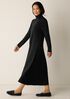Stretch Jersey Knit Turtleneck Dress