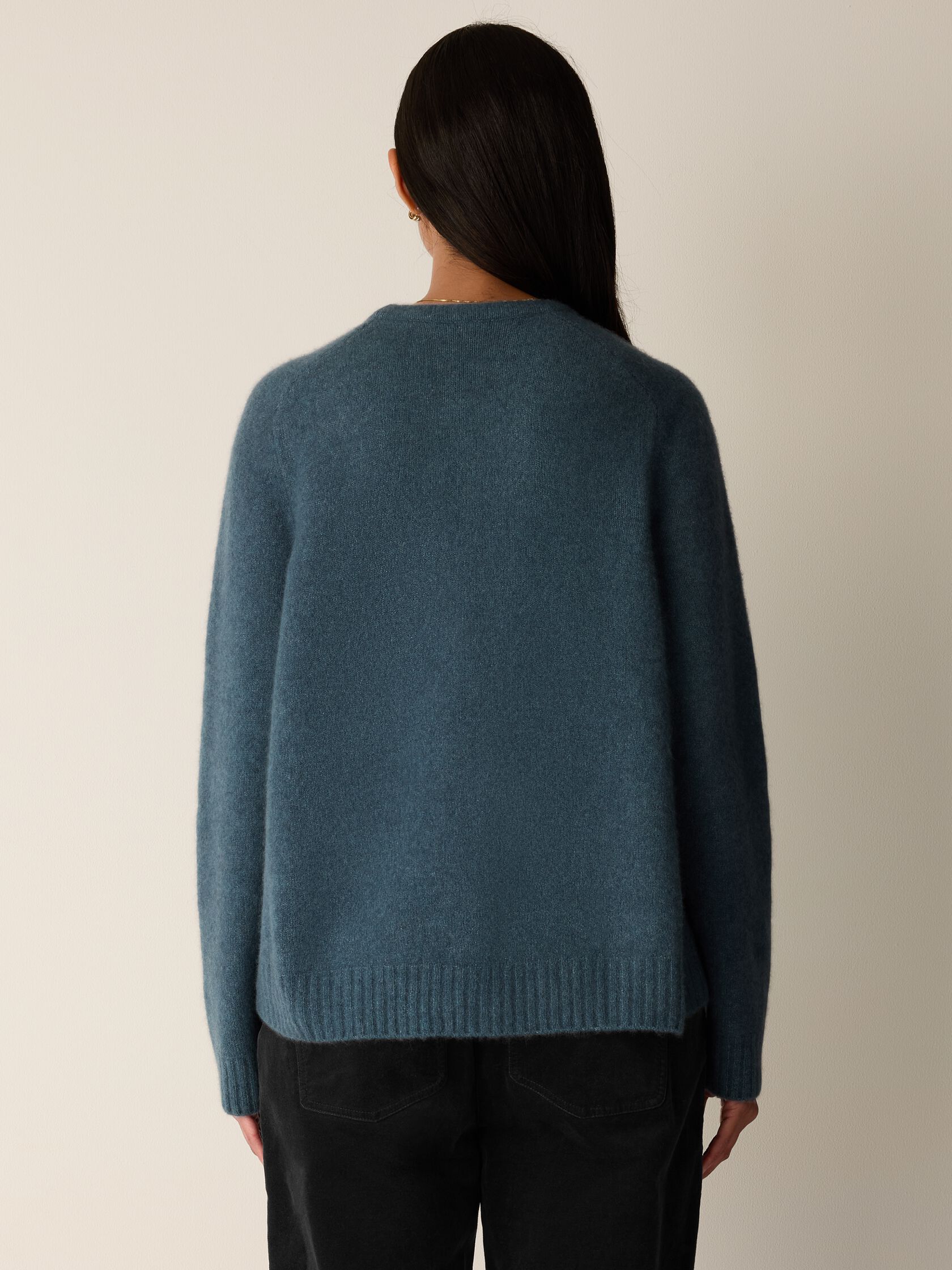 Cashmere Silk Boucle Bliss Crew Neck Top