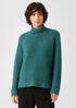 Recycled Cashmere Wool Funnel Neck Top
